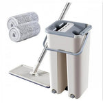 Mop cu Doua Cuve Separate, X2 Rezerve Microfibra, Mop Scratch