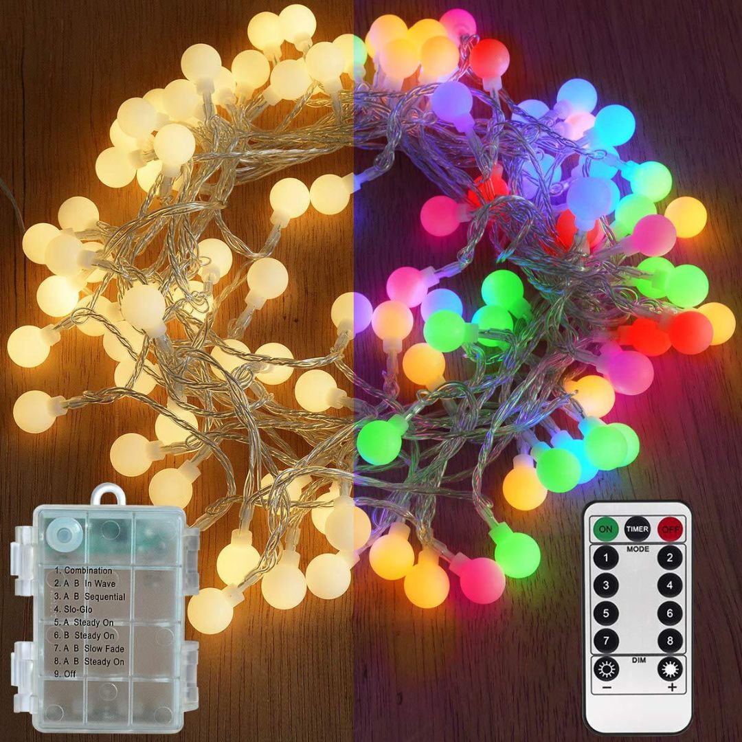 Instalatie cu globulete pentru brad sau decoratiuni