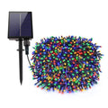 Instalatie cu incarcare solara, 100 LED-multicolor