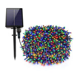 Instalatie cu incarcare solara, 100 LED-multicolor