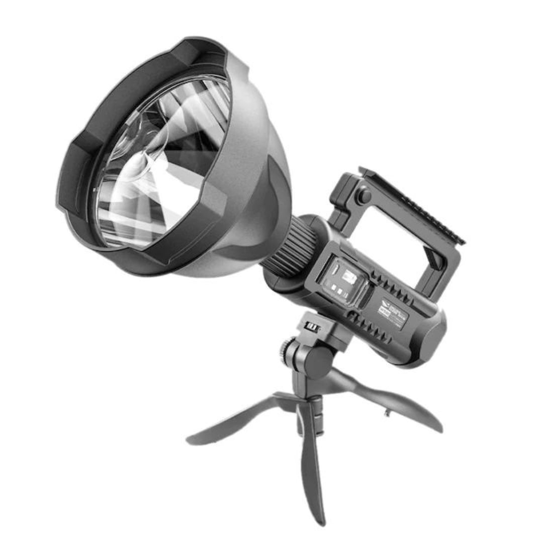 LANTERNA LED, REINCARCABILA, FUNCTIE POWERBANK, 4 MODURI ILUMINARE, TREPIED INCLUS, 5119
