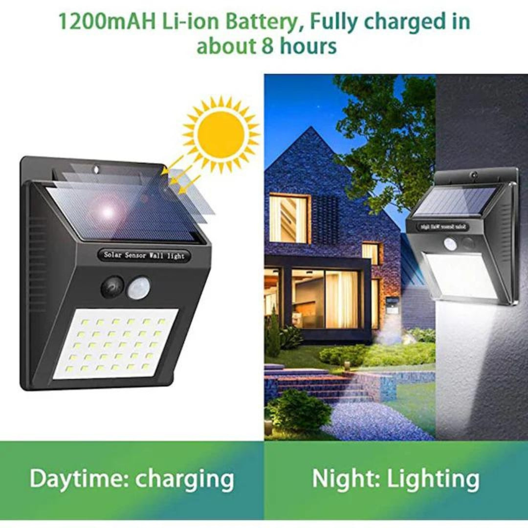 Lampa LED cu incarcare Solara si Senzor de Miscare - 20 Led