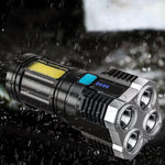 Lanterna, GOGOU, 300lm, incarcare USB, 4 moduri de iluminare