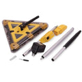 Matura Electrica Rotativa fara fir, cu acumulator,Swivel Sweeper ,fara fir ,cu rotatie 360 grade galben/negru
