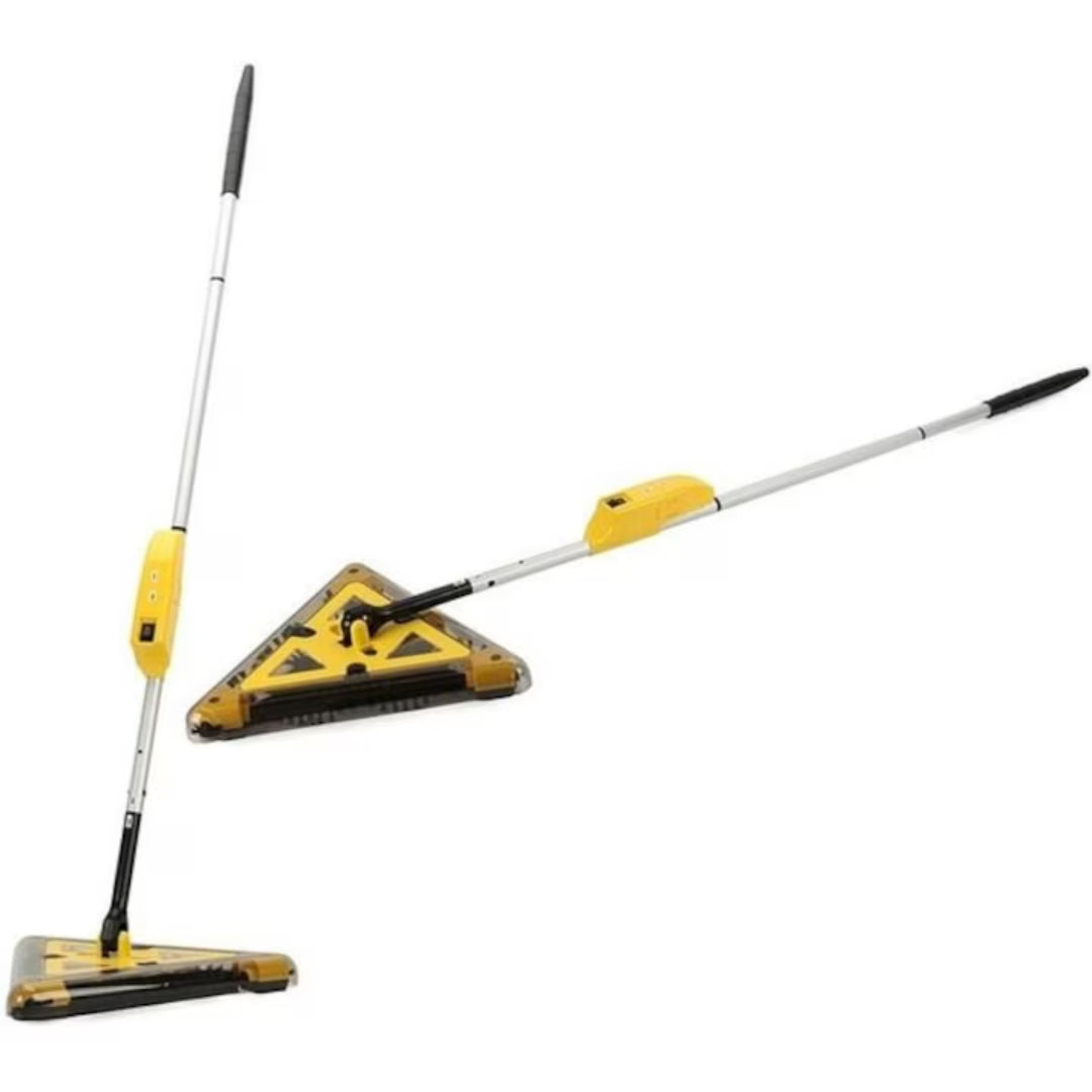 Matura Electrica Rotativa fara fir, cu acumulator,Swivel Sweeper ,fara fir ,cu rotatie 360 grade galben/negru
