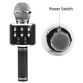 Microfon karaoke SIKS profesional cu boxa inclusa, SD Card, USB, AUX, Gold