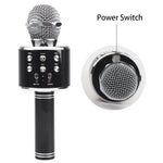 Microfon karaoke SIKS profesional cu boxa inclusa, SD Card, USB, AUX, Gold