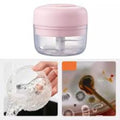 Mini tocator electric minichop, design elegant, 90x90x100 mm, reincarcabil, usb inclus, 2 lame