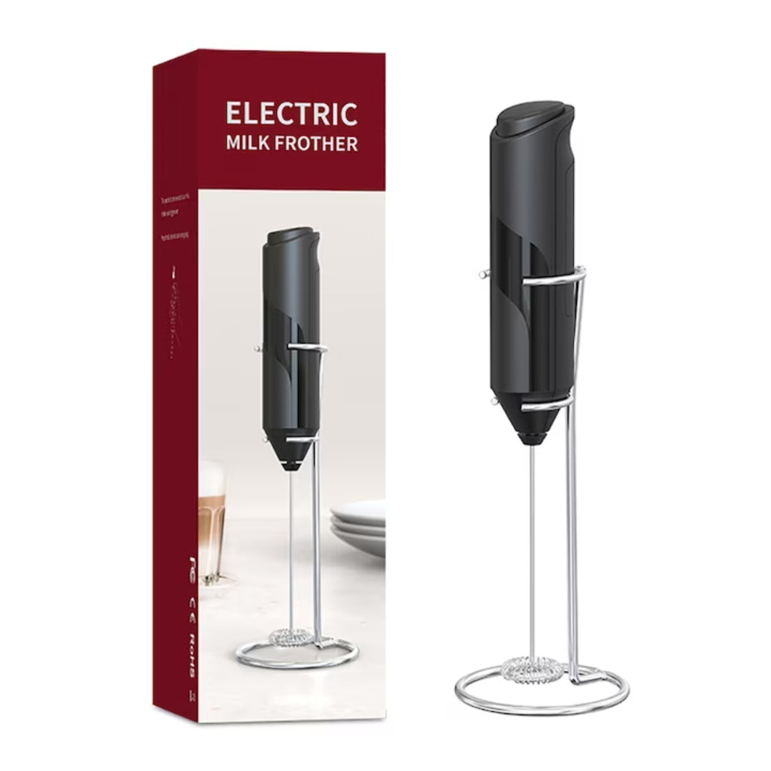 Mixer spuma de lapte negru cu stand vertical ideal