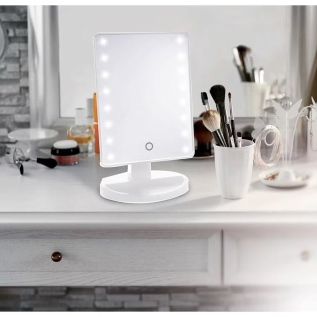 Oglinda 16 LED-uri, pentru Machiaj alba