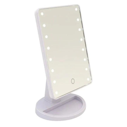 Oglinda 16 LED-uri, pentru Machiaj alba