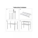 Raft multifunctional birou, baie, bucatarie