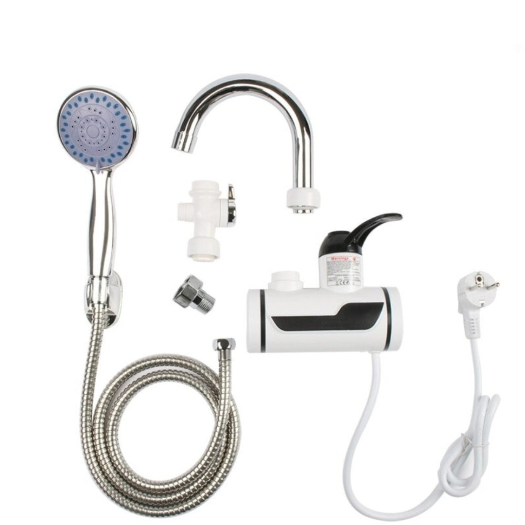 Robinet Electric cu incalzire instantanee + dus, cu afisaj LED