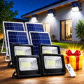 SET DE 4 BUCATI -Proiector Solar 50W Lampa cu incarcare solara cu Panou Solar si Telecomanda +CADOU SURPRIZA