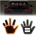 Semn LED auto cu telecomanda design mana 4 moduri efect vizual stralucitor