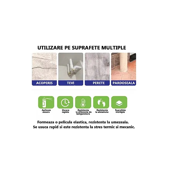 Spray Adeziv Reparare Hidroizolator ALB Intarire rapida 700ml