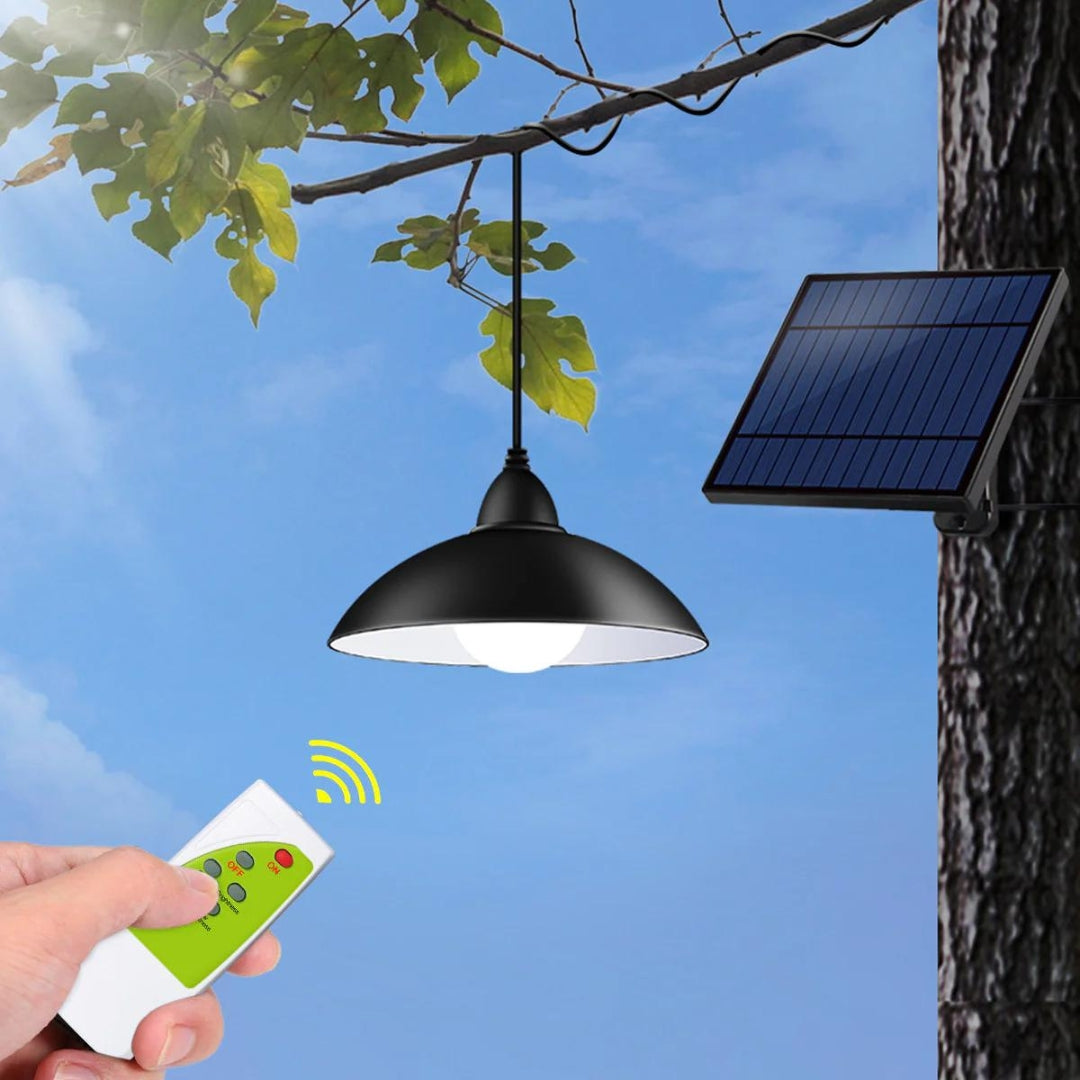 Set 2 Lampi Solare cu abajur si telecomanda