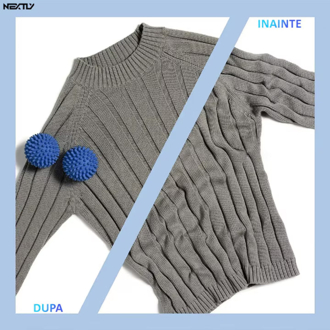 Set 2 bile pentru uscarea rapida a rufelor, Dryer Balls