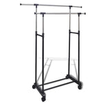 Stender telescopic cu 2 bare pentru umerase haine