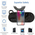 Suport de incarcare 4 in 1, Kephe, Wireless Charging, 6 Conectori, Universal, Negru