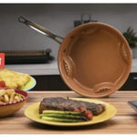 Tigaie Air Fry Ceramica  25cm, super rezistenta, fara ulei, timp scazut de coacere