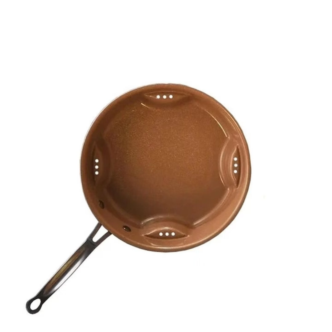 Tigaie Air Fry Ceramica  25cm, super rezistenta, fara ulei, timp scazut de coacere