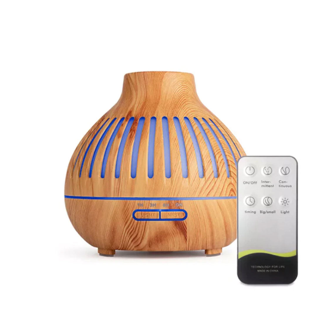 Umidificator difuzor aromaterapie HOPE 1, ultrasunete cu telecomanda, 550 ml