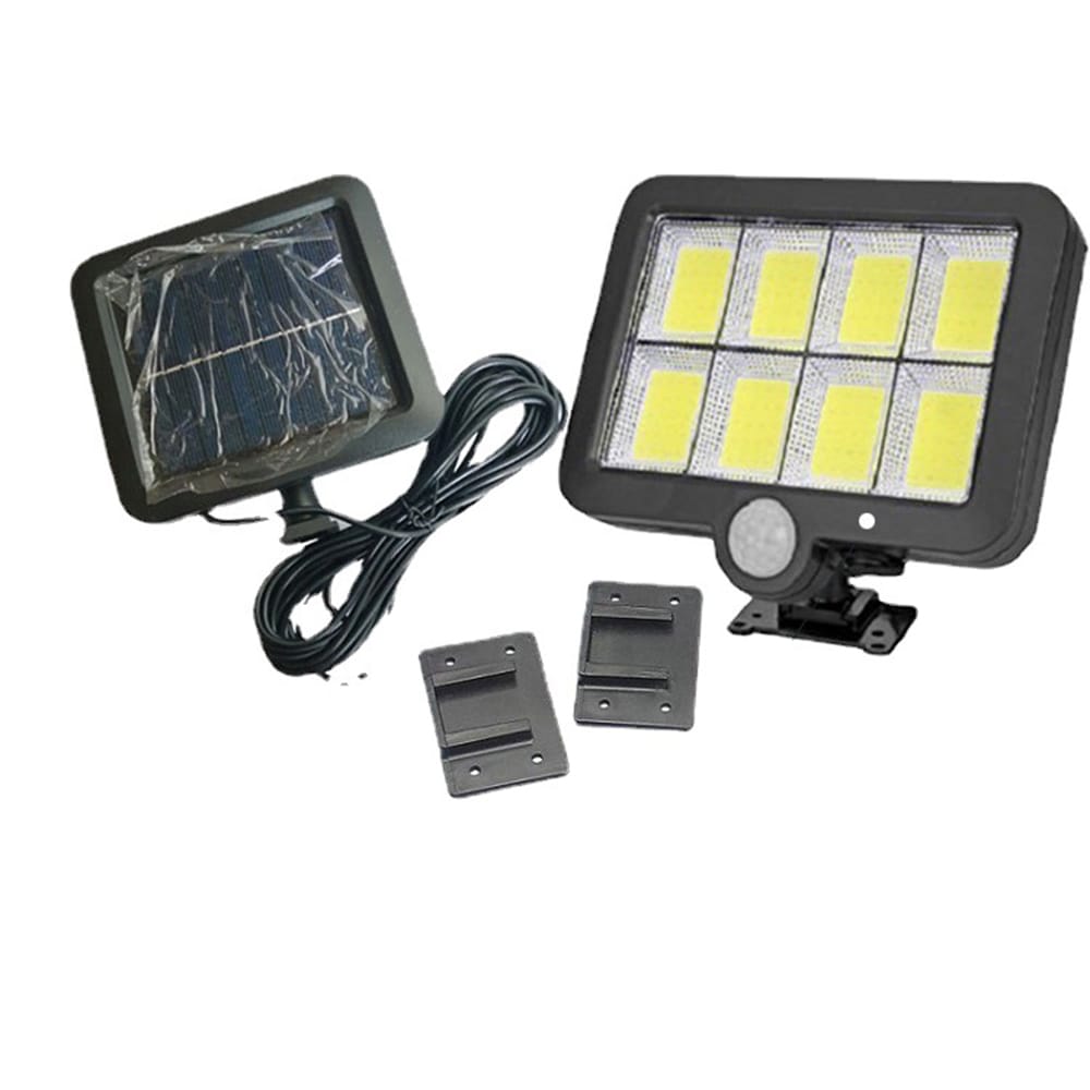 Set de 2 Lampi LED solara de exterior GL-8 COB - cu senzor de miscare