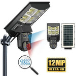 Lampa Stradală Solară V380 cu Cameră 4MP, Conectivitate 4G, PTZ Inteligent și Interfon Vocal Bidirecțional
