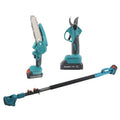 Set Profesional Foarfecă Electrică + Mini Drujbă 6” pentru Grădinărit – 48V, Braț Telescopic