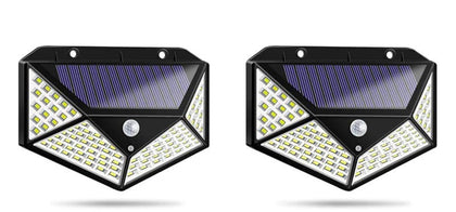 Set de 2 Lampi solare cu senzor de miscare, 100 LED
