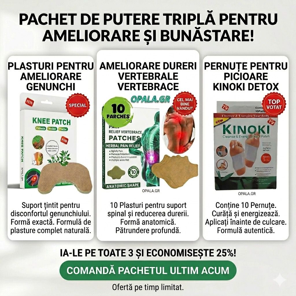 Set plasturi anti-durere, talpi, genunchi si lombar