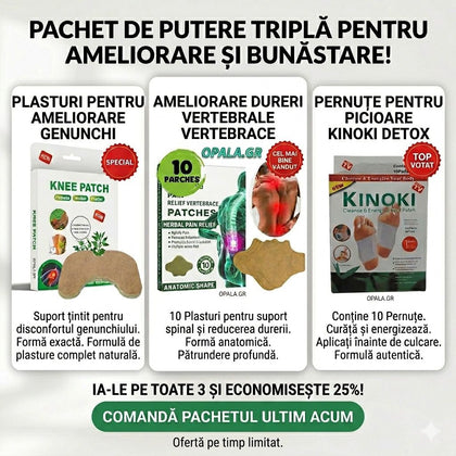 Set plasturi anti-durere, talpi, genunchi si lombar