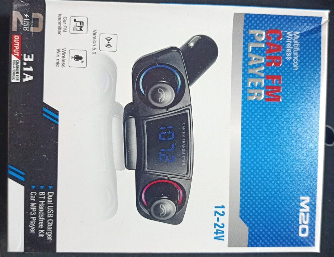 Transmitator FM multifunctional pentru masina cu MP3 Player si Bluetooth