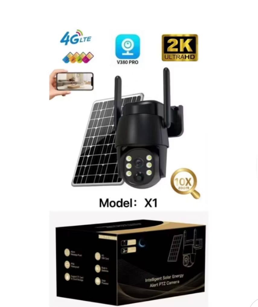Cameră de securitate alimentare solară – PTZ 4G pentru exterior