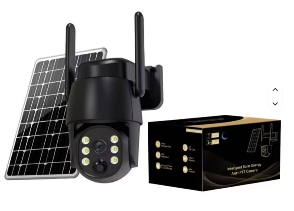 Cameră de securitate alimentare solară – PTZ 4G pentru exterior