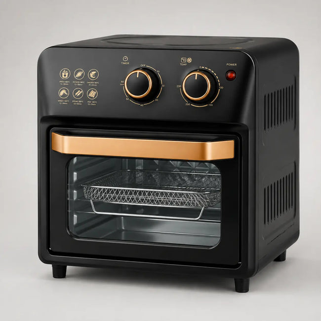 Air fryer tip cuptor, cu ușă din sticlă