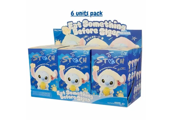 PROMOTIE -Set de 6 Stitch Din Plus Stil Labubu Cutie Mister