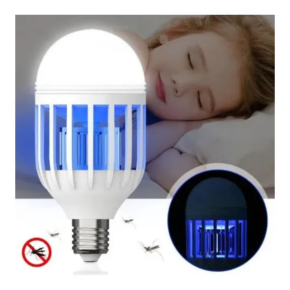 Bec LED antiinsecte cu lampa UV anti-tantari, insecte 600 lm, 60 W