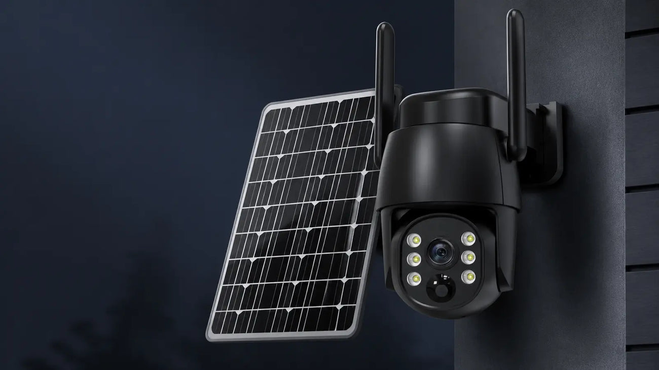 Cameră de securitate cu alimentare solară, PTZ 4G, pentru exterior