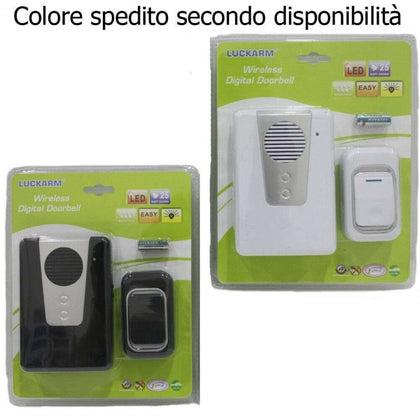 Sonerie wireless pentru casă, cu 25 de melodii, lumină LED, 3905