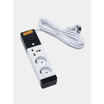 Prelungitor electric cu 3 prize (2 standard + 1 universală), A03U-5M