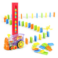 Tren interactiv cu piese domino, Electric, 60 piese, cu lumini si sunete