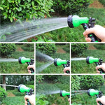 Furtun spiralat pentru gradina cu pistol de stropit, 15 metri