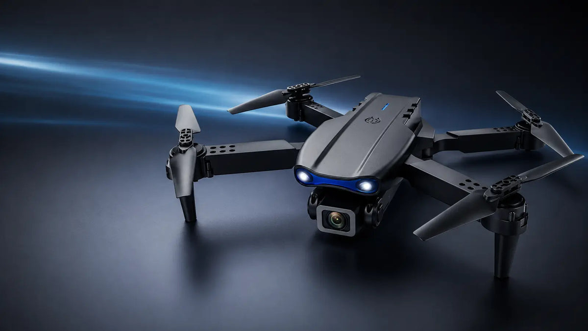 Dronă cu cameră E99, pliabilă, cu telecomandă și 3 moduri de viteză