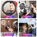 Lumină circulară cu suport (trepied)