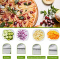 Feliator de legume multifunctional, 30 de taieturi diferite, razatoare bucatarie taiere cartofi presa manuala, pliabil