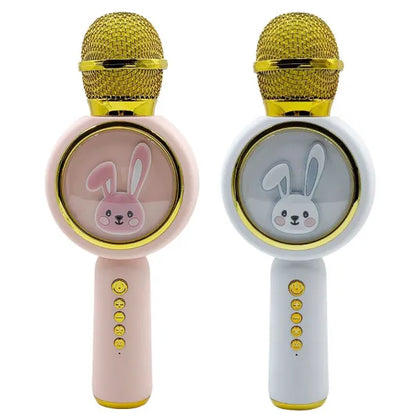 Microfon portabil wireless Bluetooth Rabbit pentru copii, X6