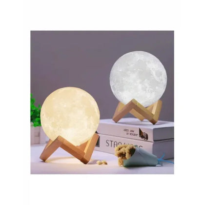 Lampa De Veghe In Forma De Luna 3D Moon Light, Schimbare Culoare La Atingere