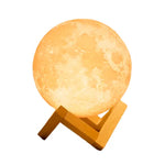 Lampa De Veghe In Forma De Luna 3D Moon Light, Schimbare Culoare La Atingere